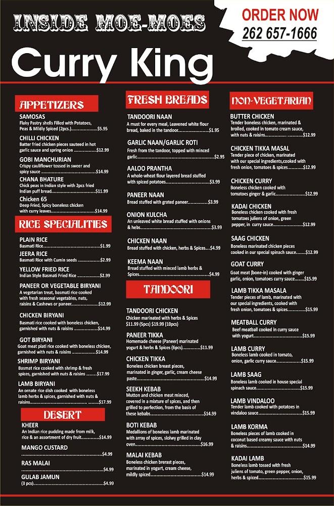 Curry King Indian Kitchen Menu image 2